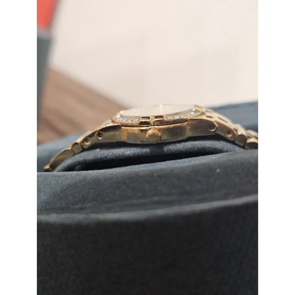 Citizen E031 Eco Drive Gold Japan Mvt Womens Dress Watch with Diamond Bezel MOP - Picture 5 of 16